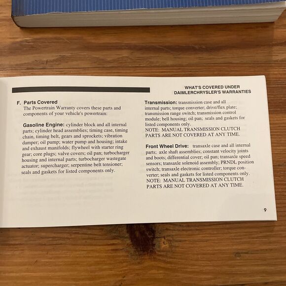 Chrysler Sebring Coupe 2003 Owners Manual Book Manuel Automobile Car - Picture 8 of 8